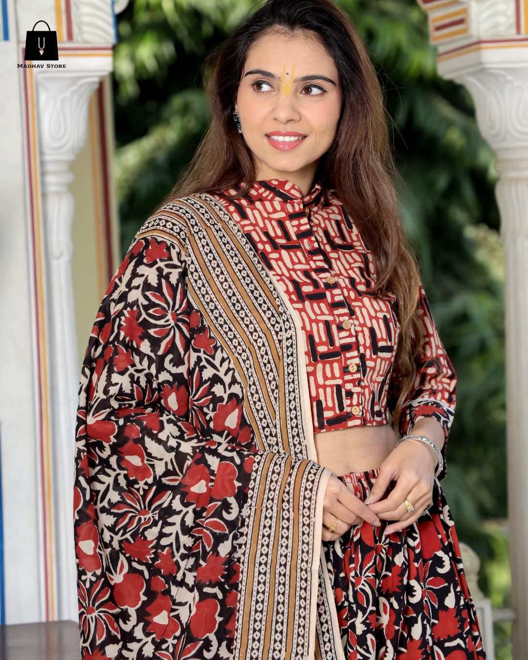 Mehroon Gopi Dress