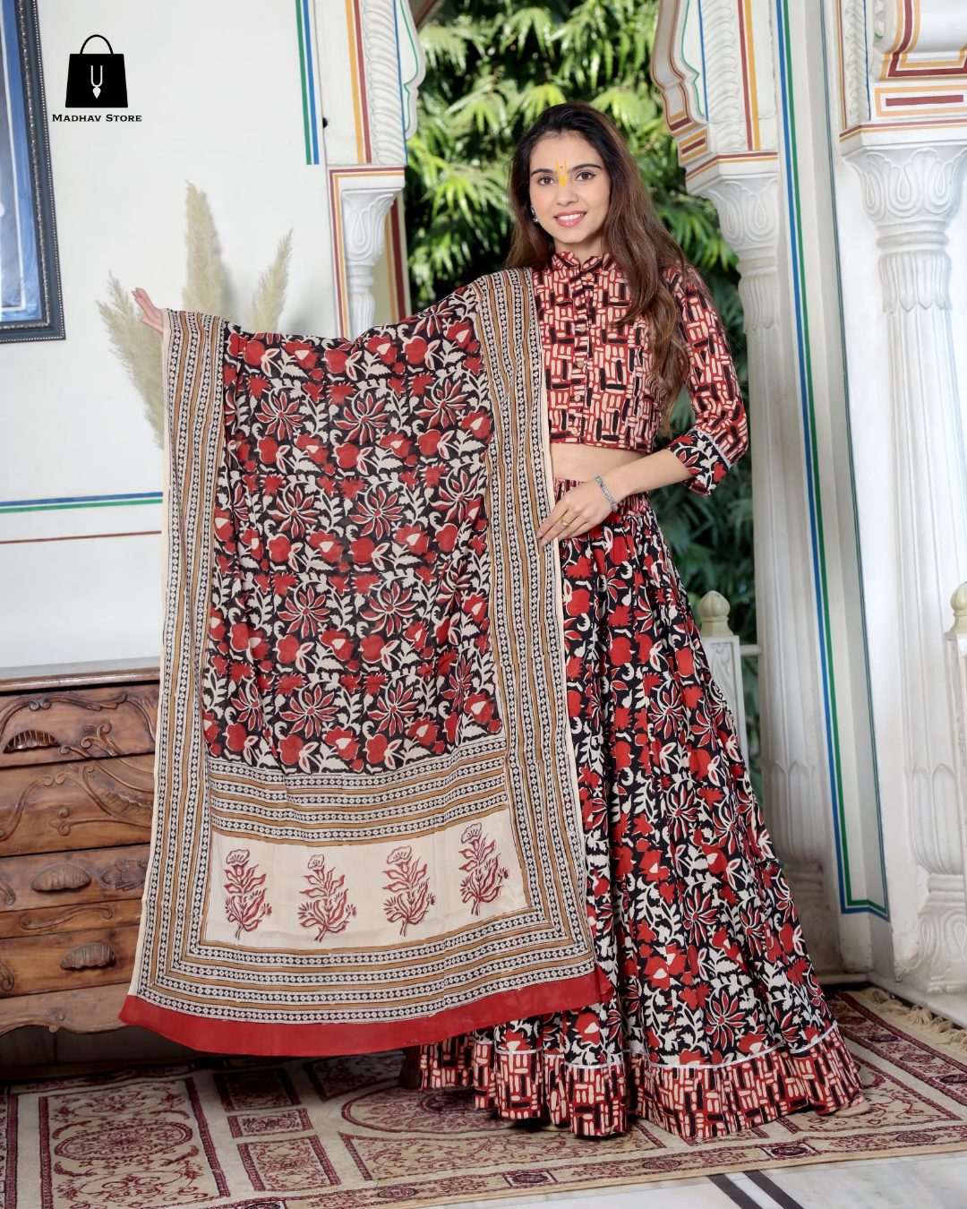 Mehroon Gopi Dress