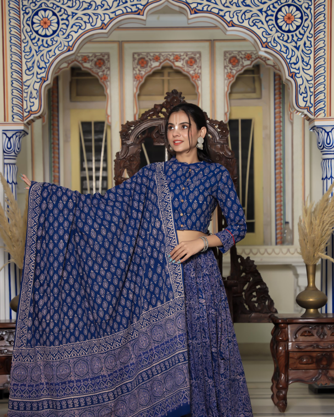 Navy Blue Gopi Dress