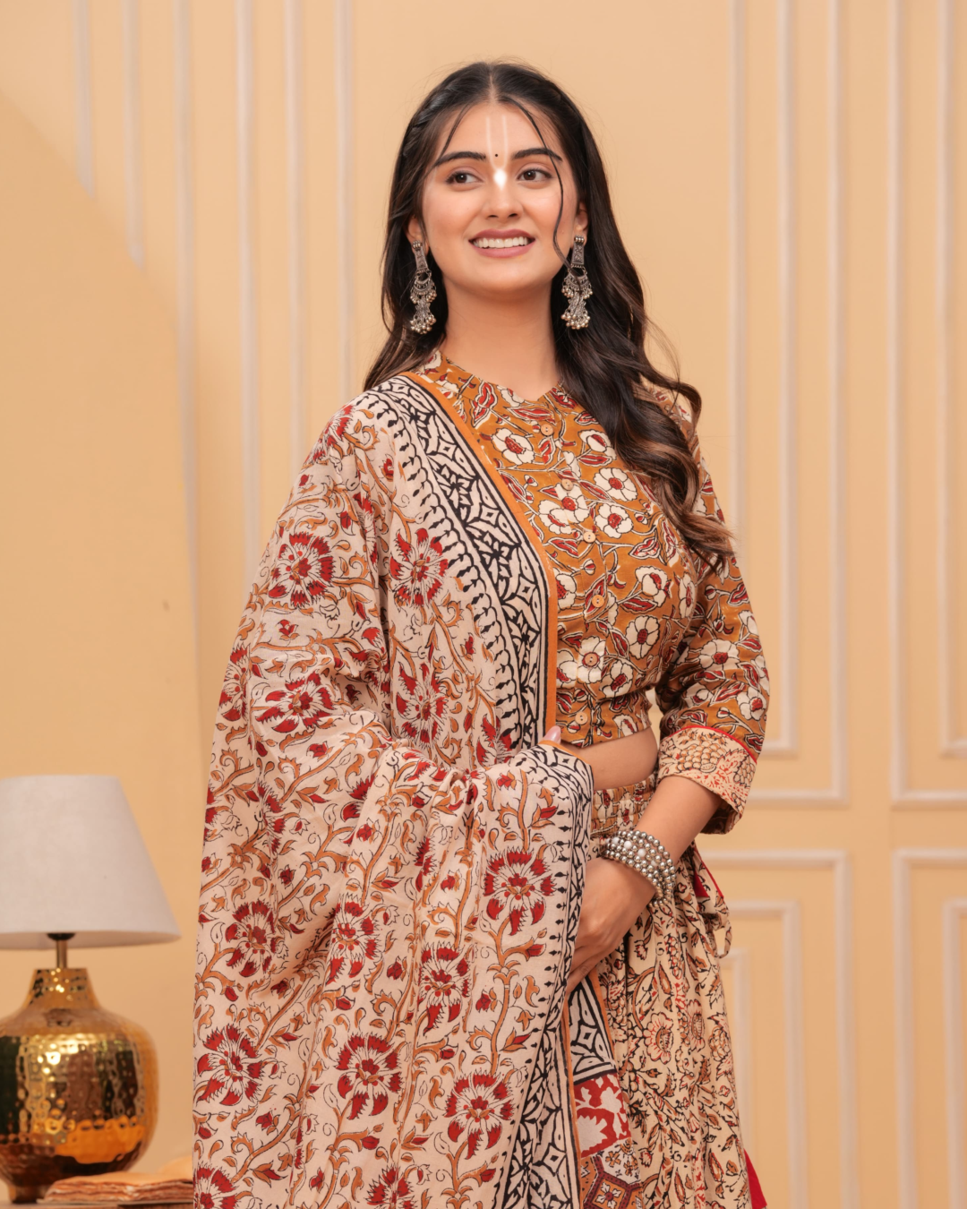 Brown Colour Gopi Dress