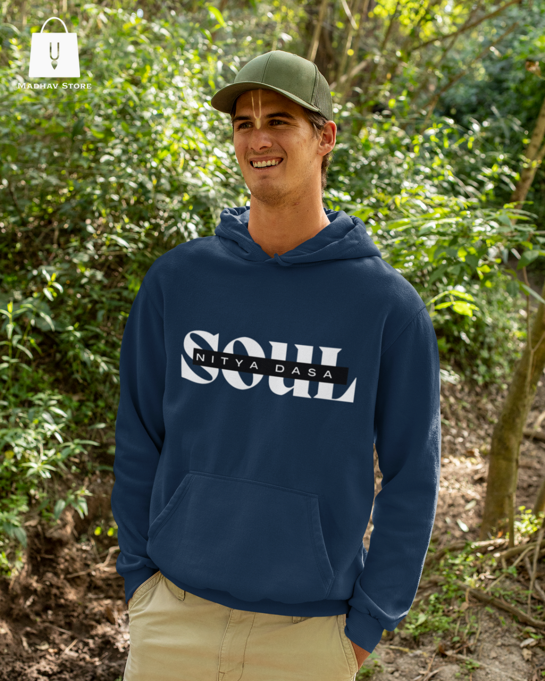 Soul- Nitya Dasa | Premium Cotton Hoodie for Men
