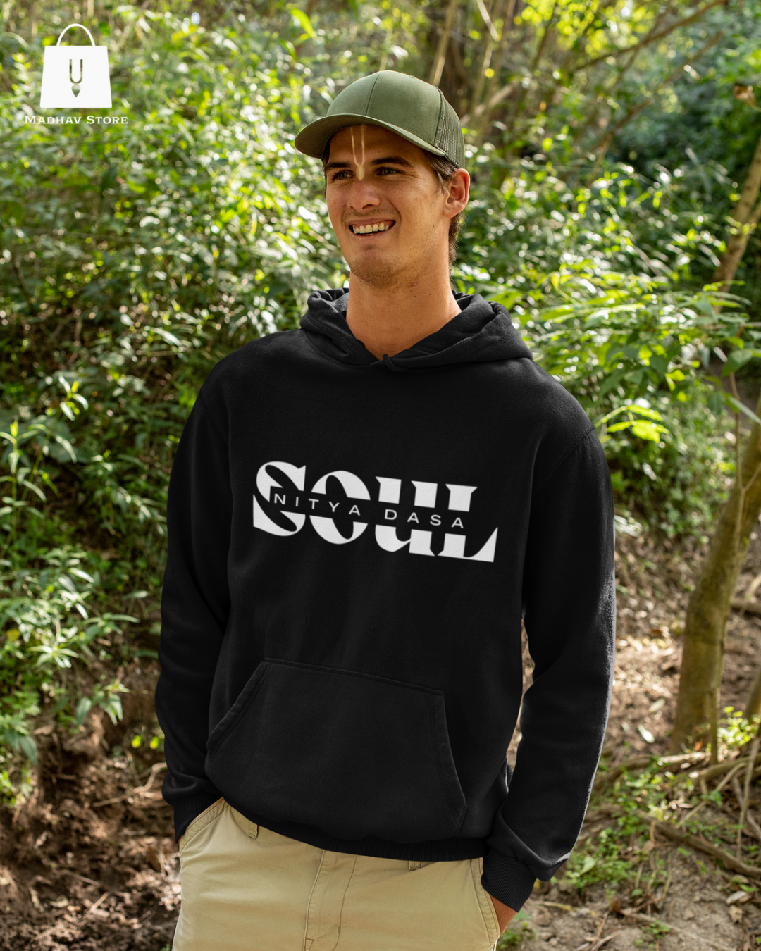 Soul- Nitya Dasa | Premium Cotton Hoodie for Men