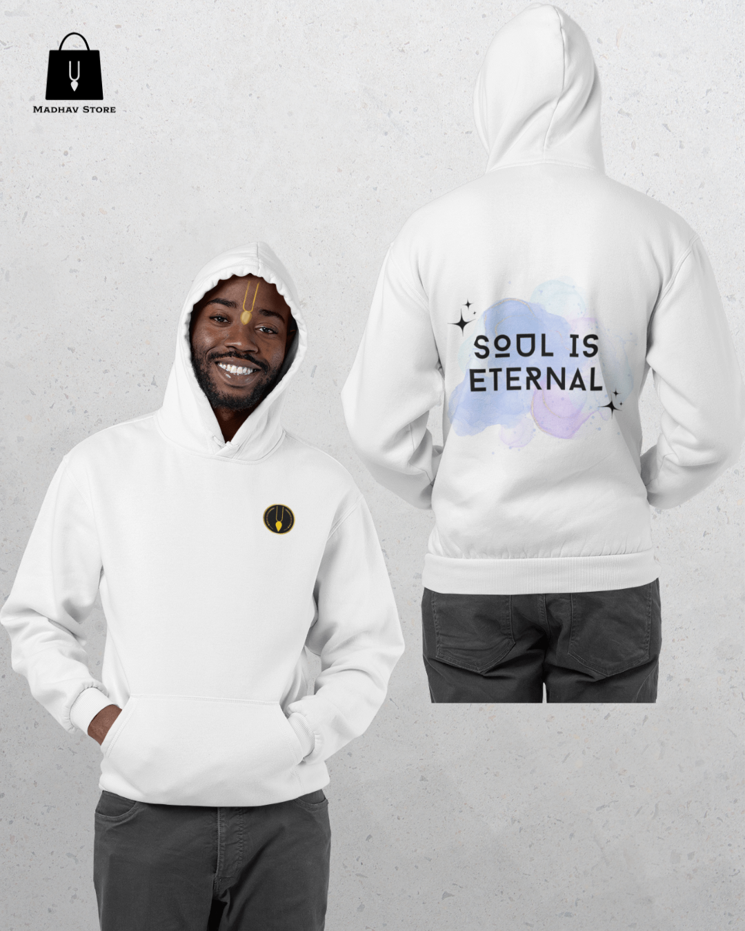 Soul is eternal | Premium Cotton Hoodie for Men