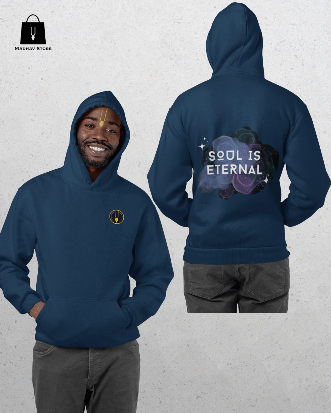 Soul is eternal | Premium Cotton Hoodie for Men