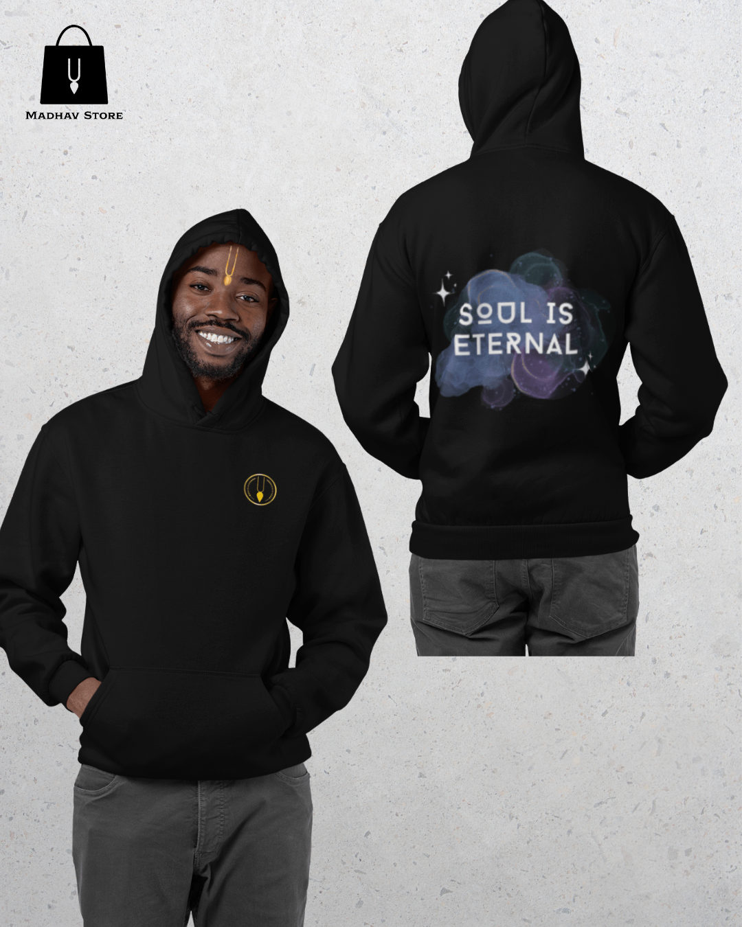 Soul is eternal | Premium Cotton Hoodie for Men