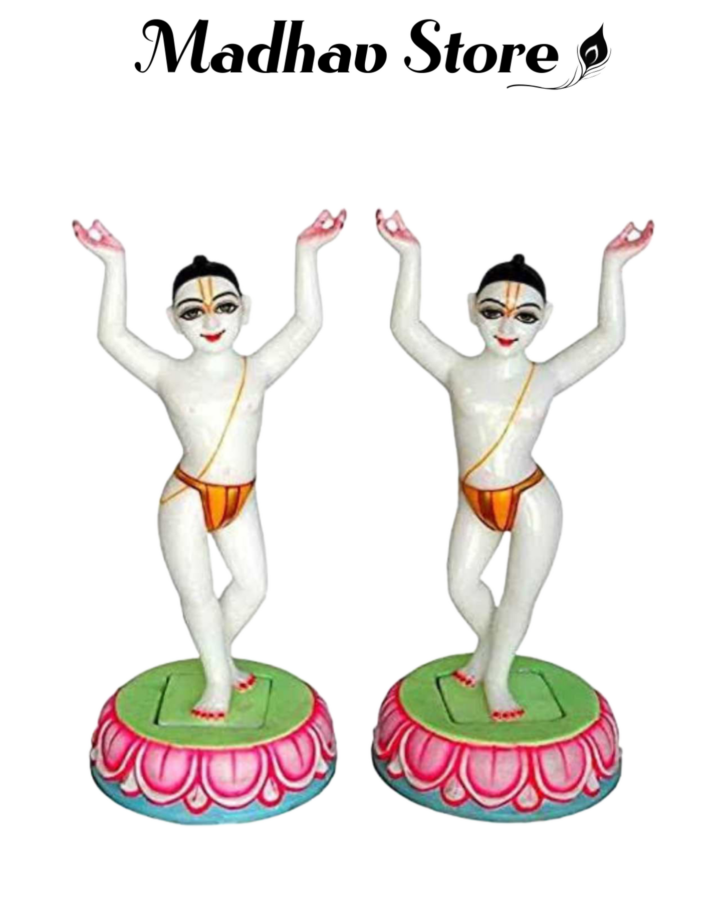 Gaura Nitai Makrana Marble Deities