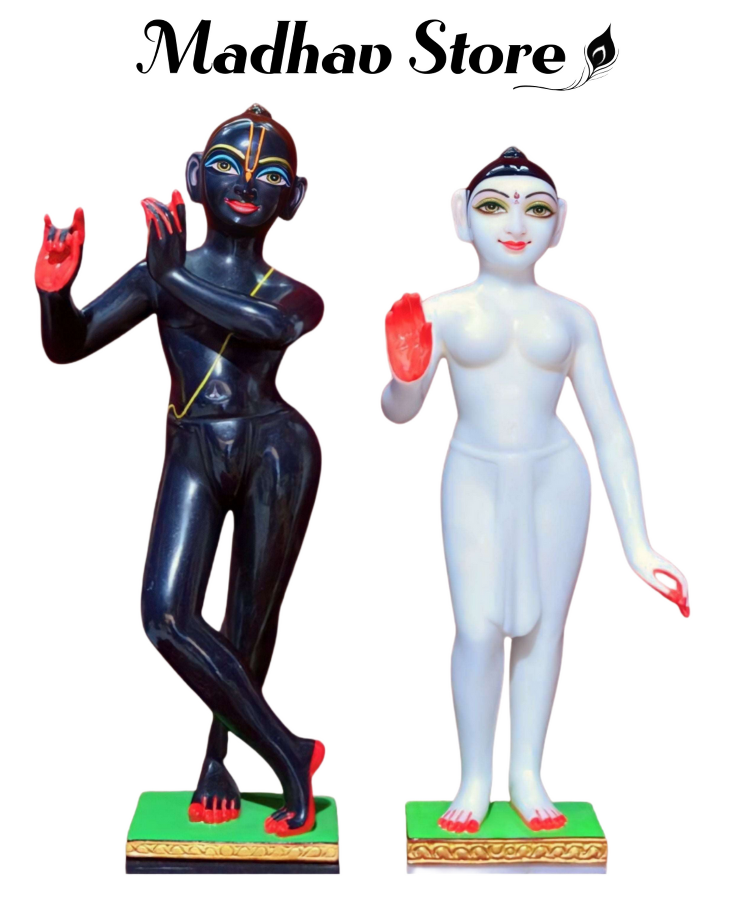 Radha Krishna Makrana Marble Deities