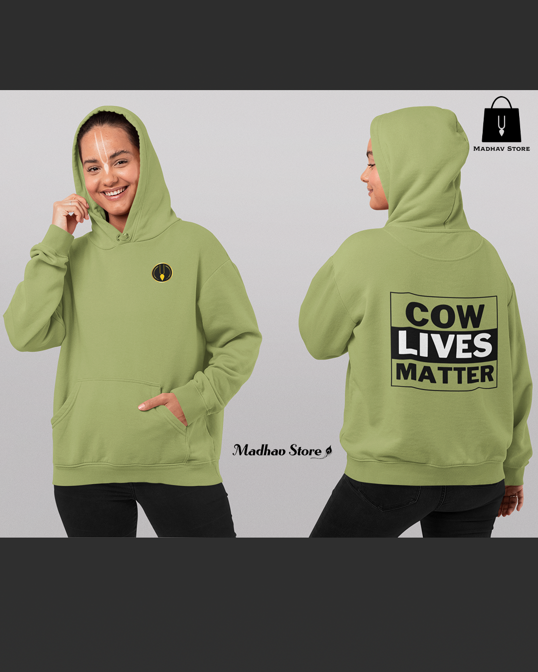 Cow Live Matter | Premium Cotton Hoodie for women