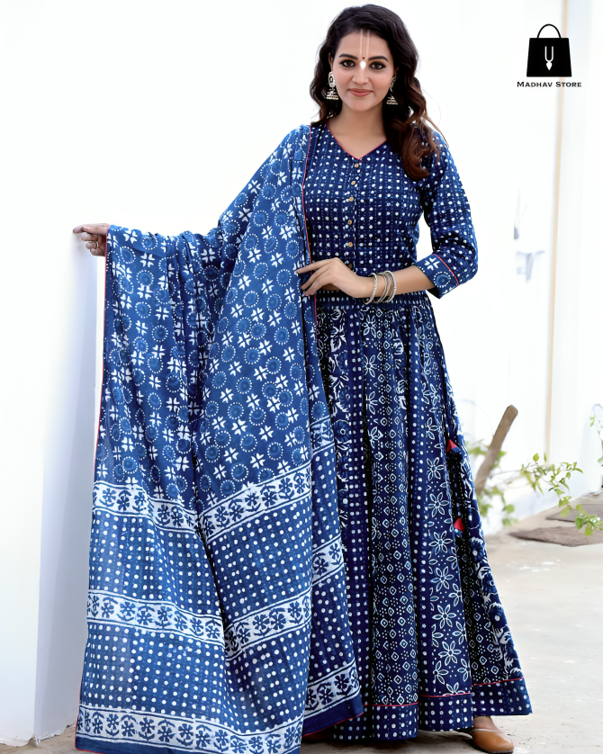 Nanda nandan navy blue | Gopi dress collection