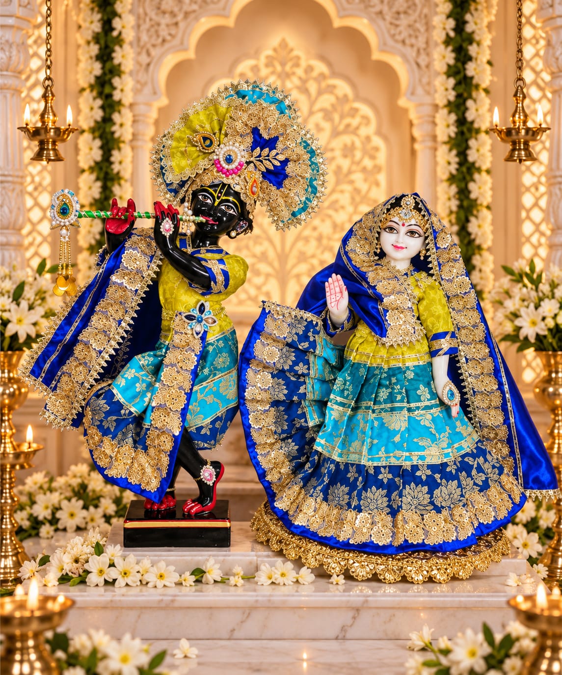 Yamuna Tarang | Premium dress for Radha Krishna