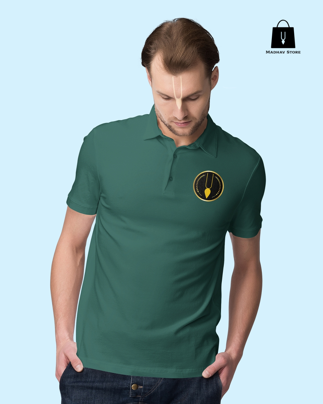 Classic Iskconinc Merchandise logo Polo Tshirt for Men