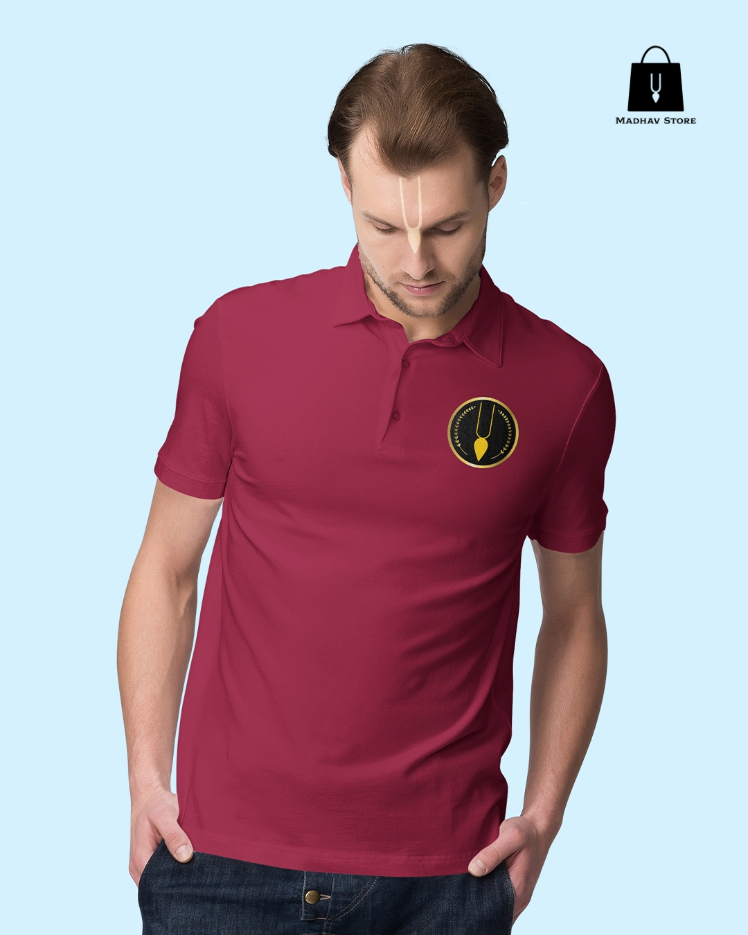 Classic Iskconinc Merchandise logo Polo Tshirt for Men