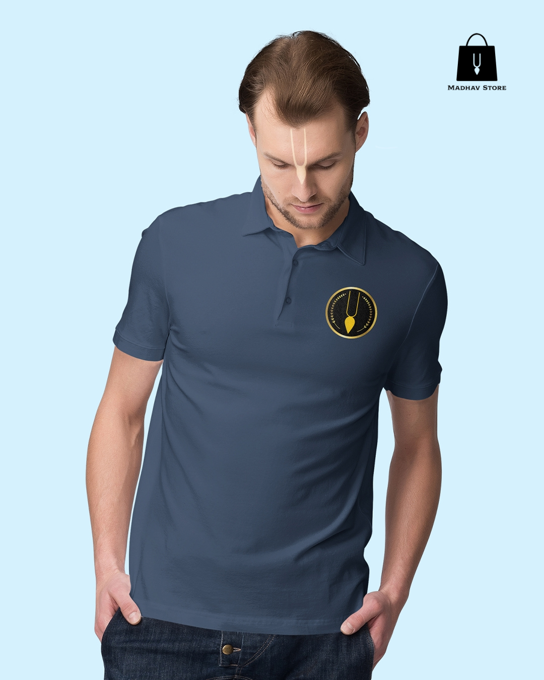 Classic Iskconinc Merchandise logo Polo Tshirt for Men