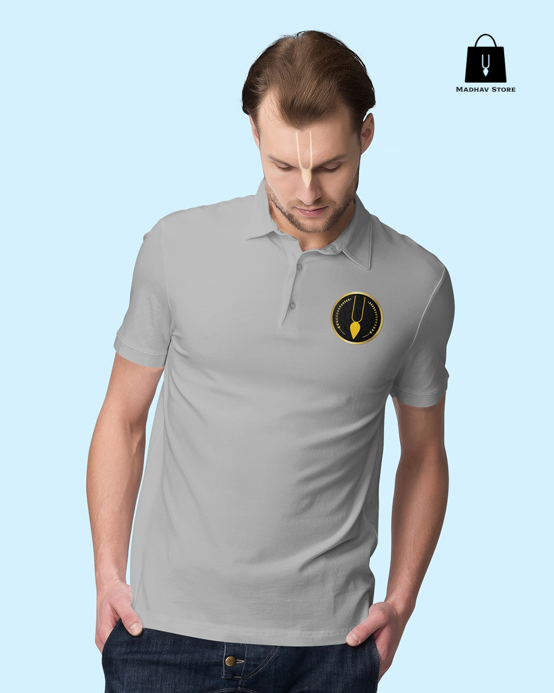 Classic Iskconinc Merchandise logo Polo Tshirt for Men