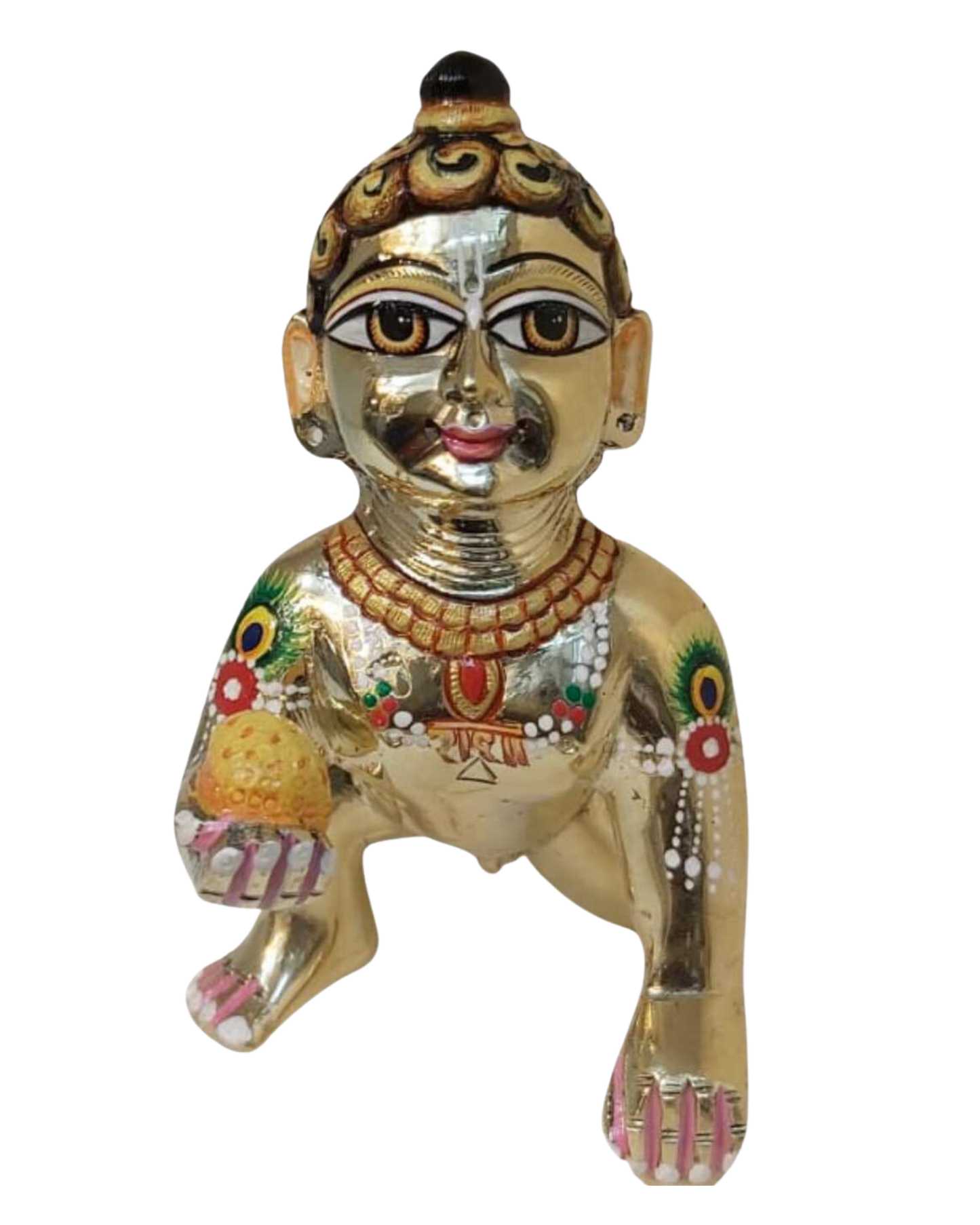 Laddu Gopal 6 no. brass Deity