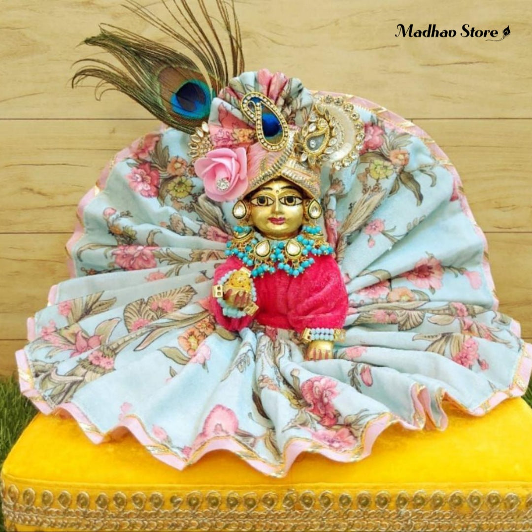 Pink Velvet Winter Special Combo Laddu gopal