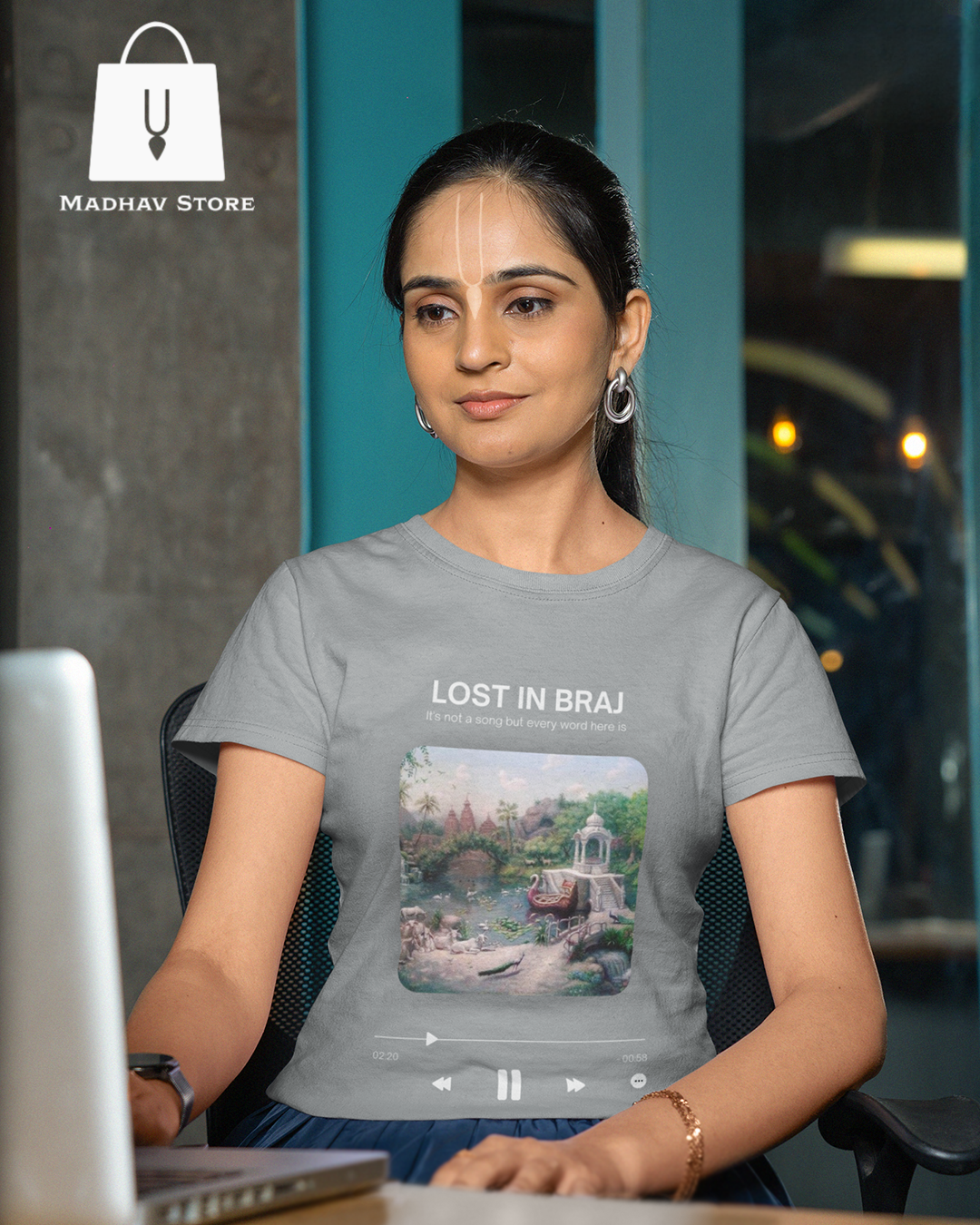 Lost in Braj Tshirt for Women