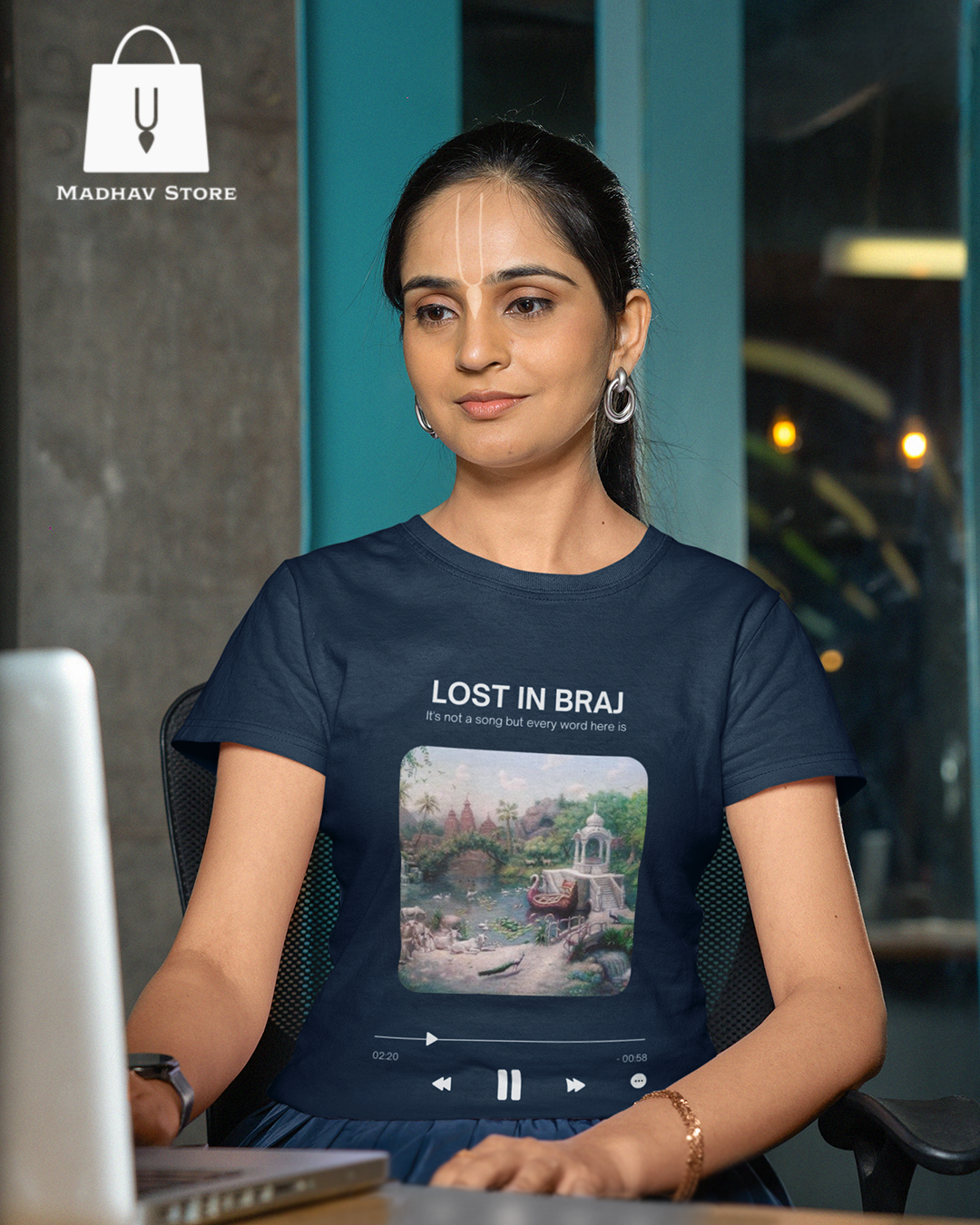 Lost in Braj Tshirt for Women