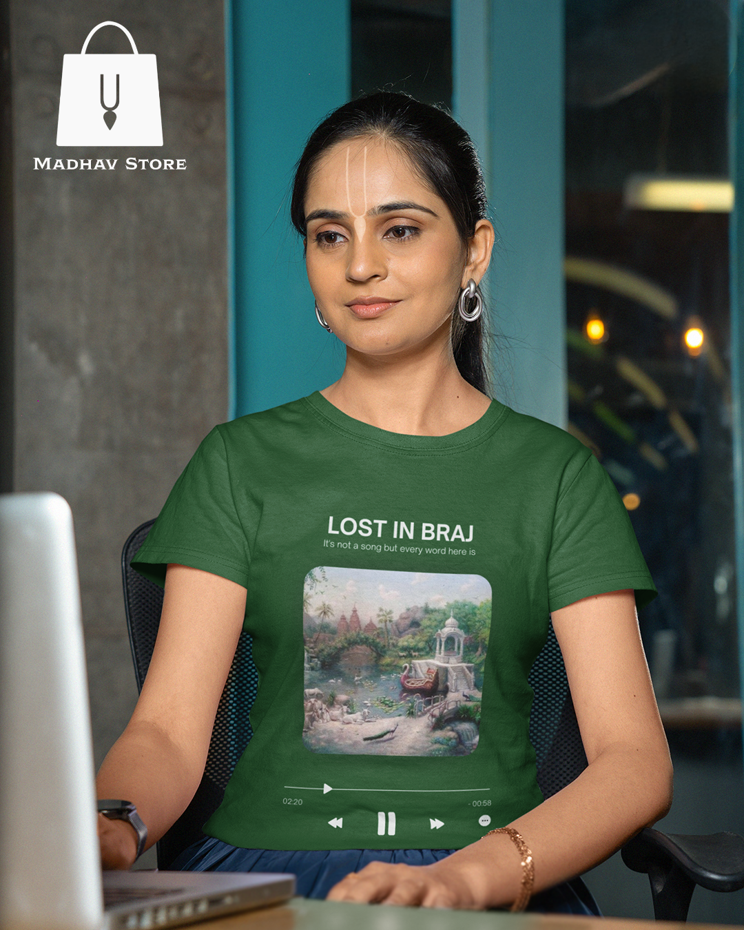 Lost in Braj Tshirt for Women