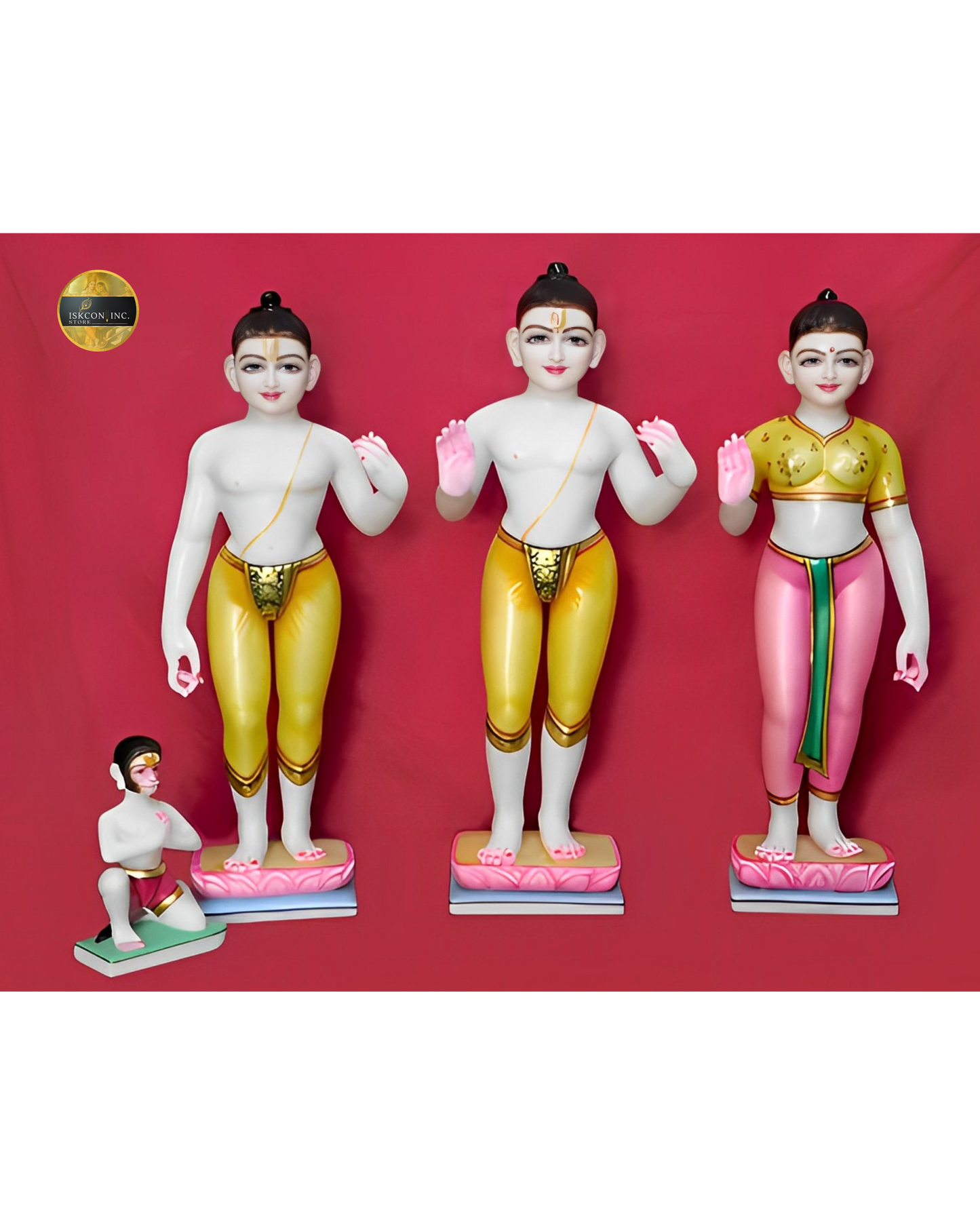 Beautiful Ram Darbar Makrana Marble Deities | Sri Sri Sita Ram Laxman Hanuman