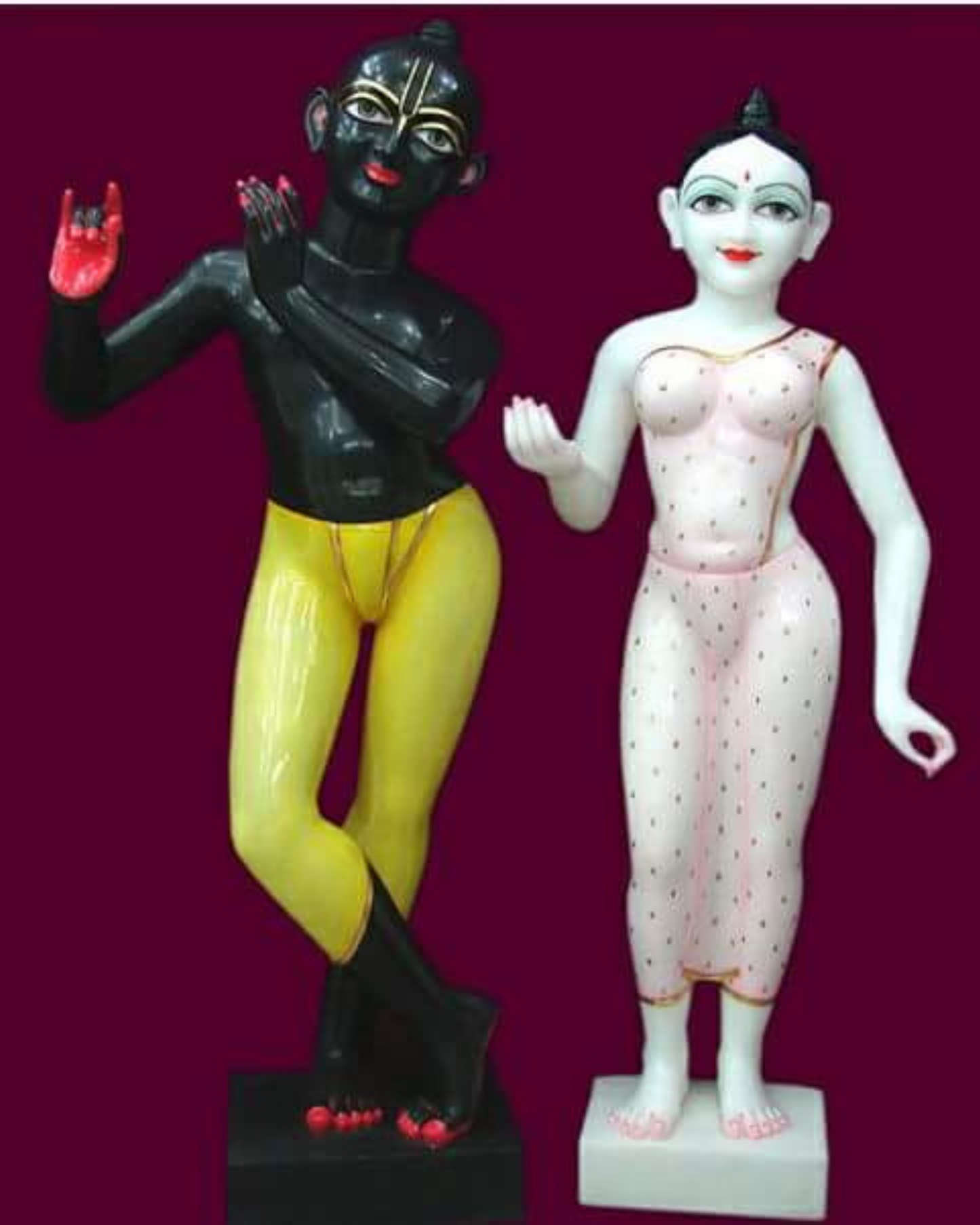 Sri Sri Radha Krishna beautiful Makrana Marble Deities