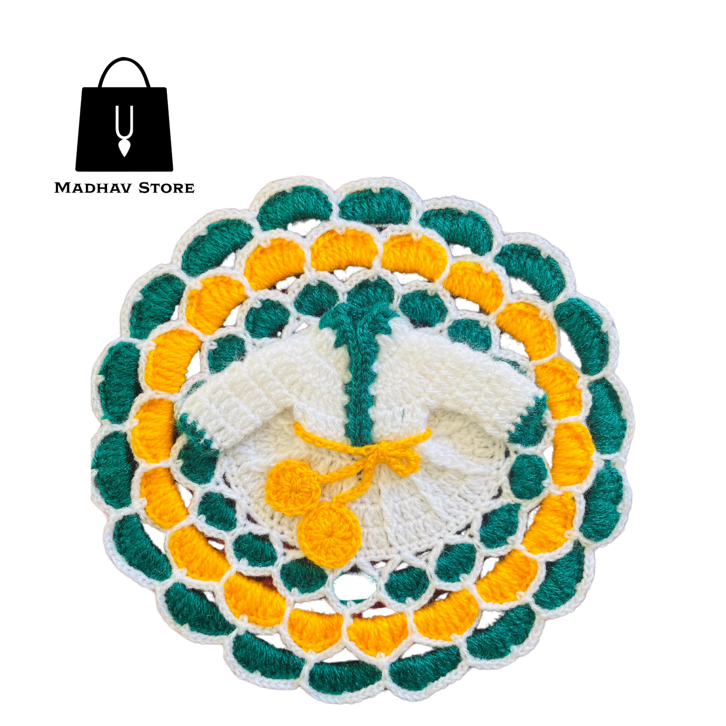 Multicolour classic Hand stitched woolen Winter Special Dress for Laddu gopal