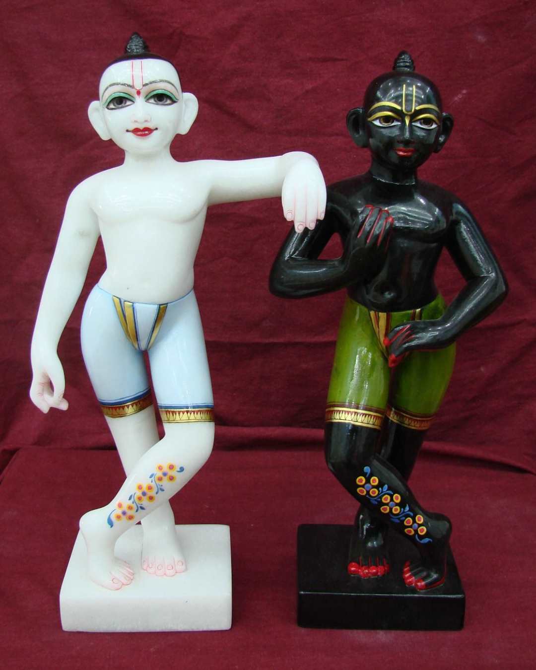 Beautiful Krishna Balaram 12 inches Marble Deities