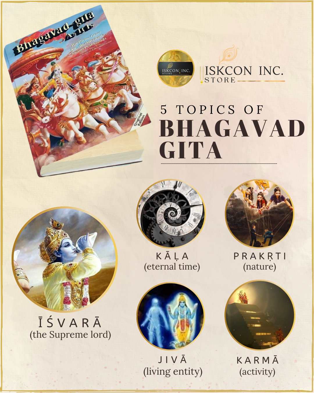 Bhagavad Gita As It Is Original ( deluxe pocket edition )