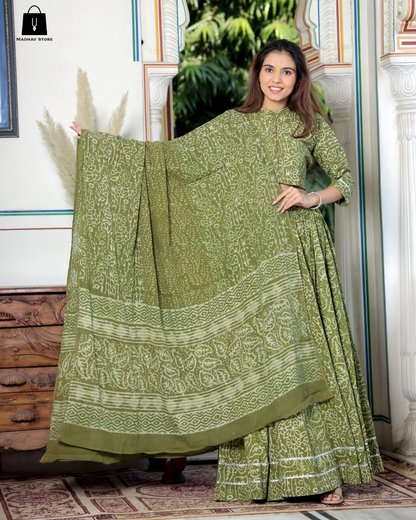 Sap Green  Gopi Dress