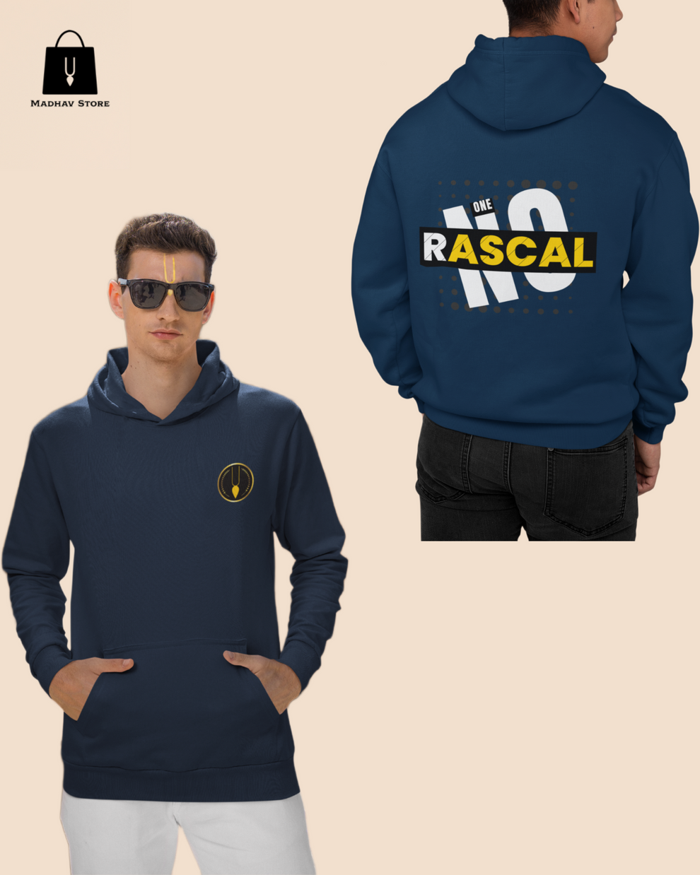 Rascal number one | Premium Cotton Hoodie for Men – Madhav Store