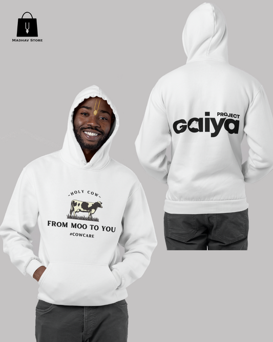 From Moo to You & Project GAIYA | Premium Cotton Hoodie for Men