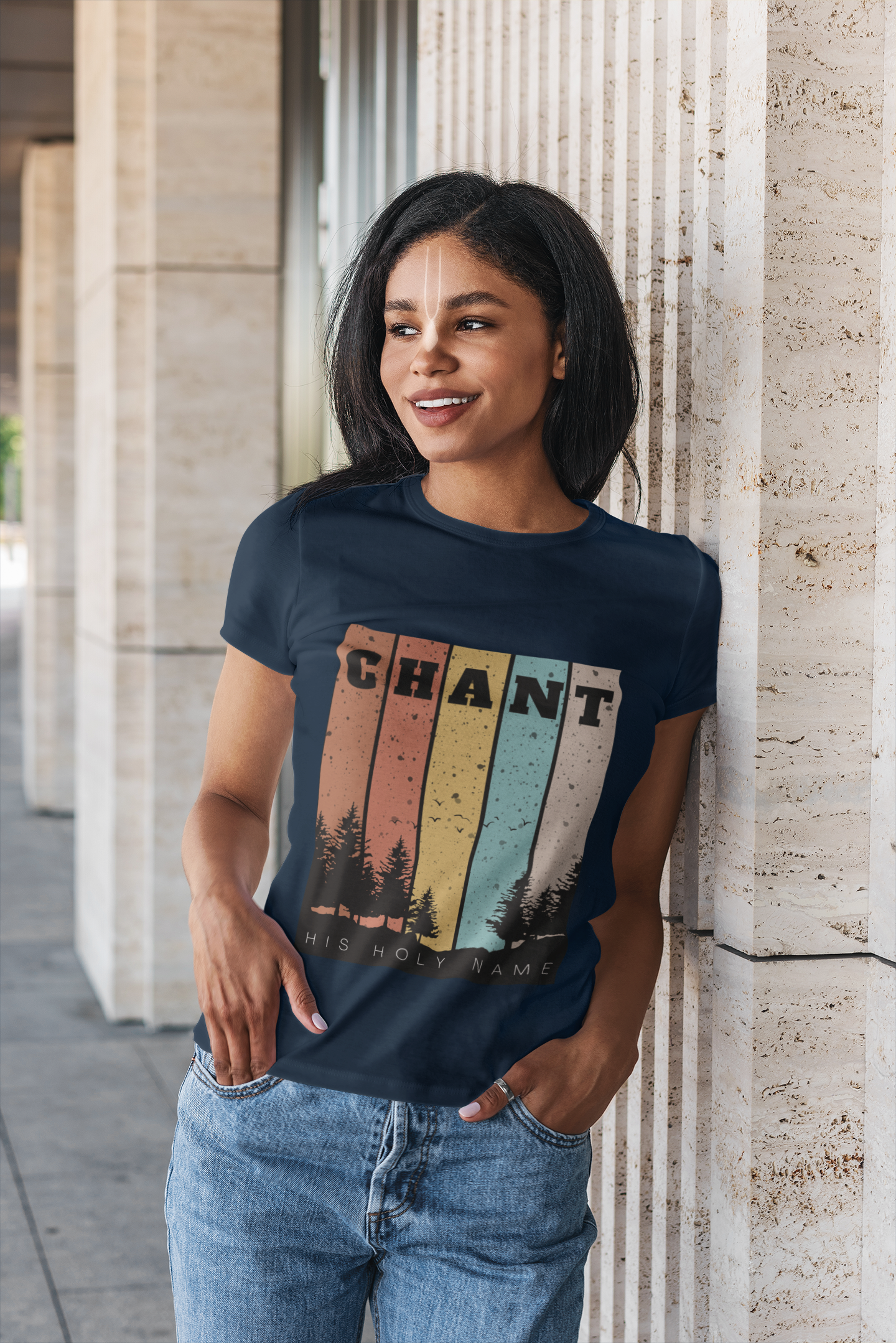 Chant His Holy Name Tshirt for Women