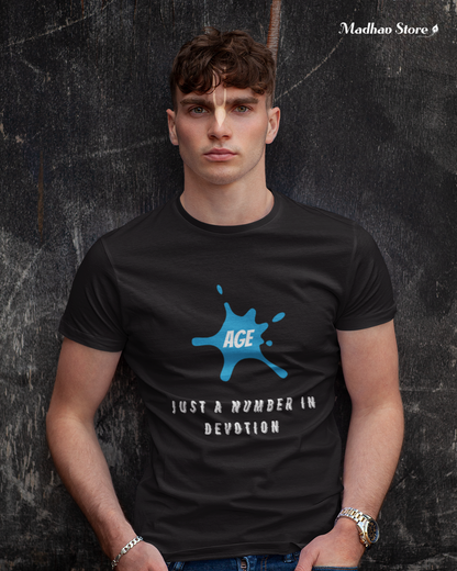 Age is just a Number in Devotion Tshirt for Men