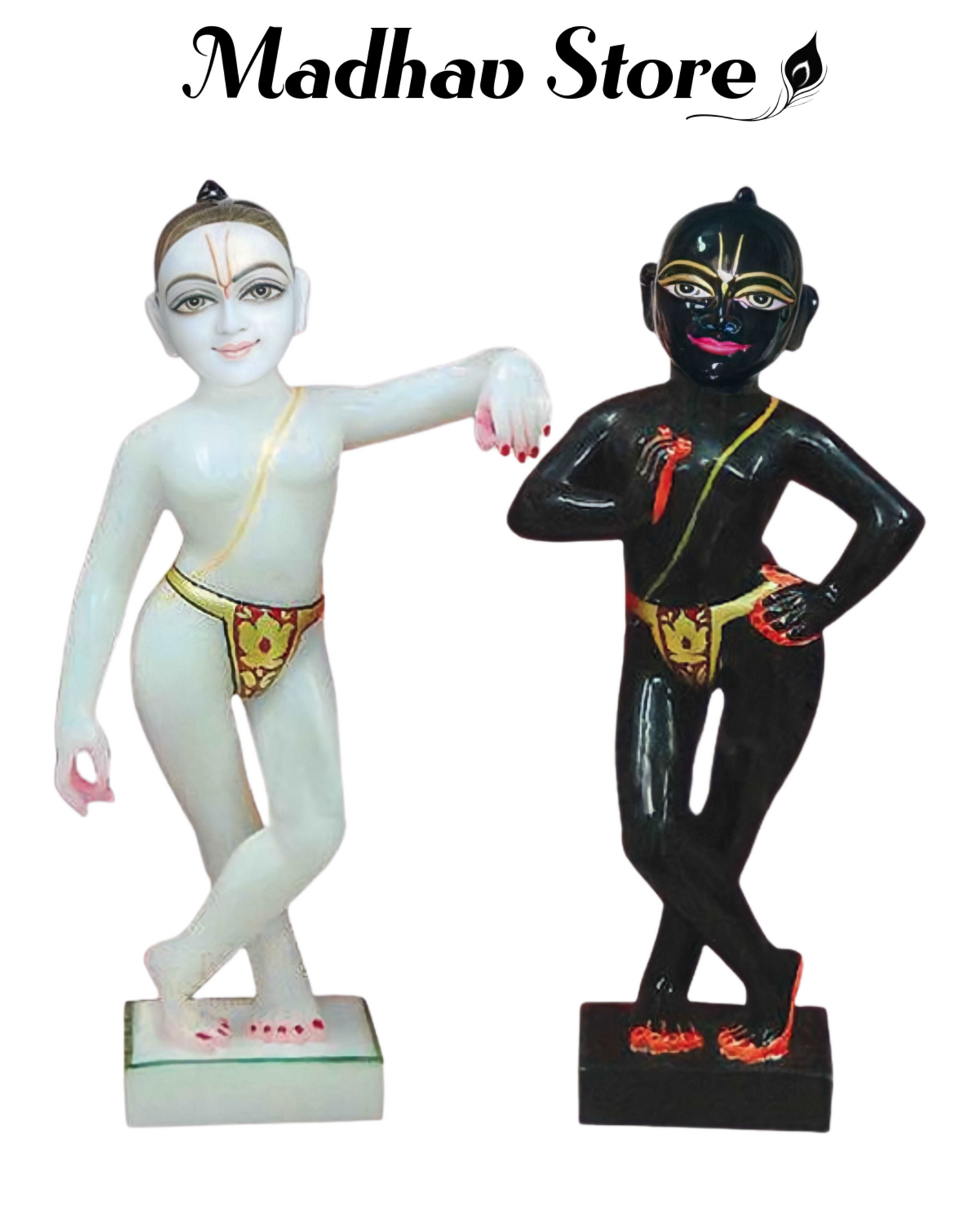 Krishna Balaram Makrana Marble Deities