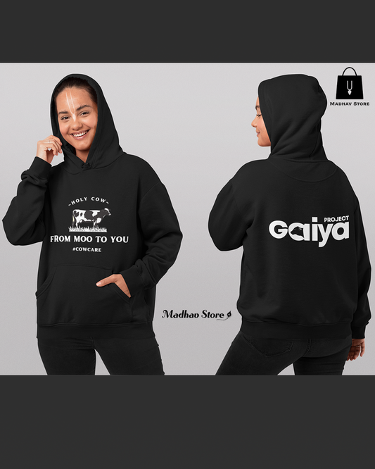 From MOO to YOU ! | Premium Cotton Hoodie for women