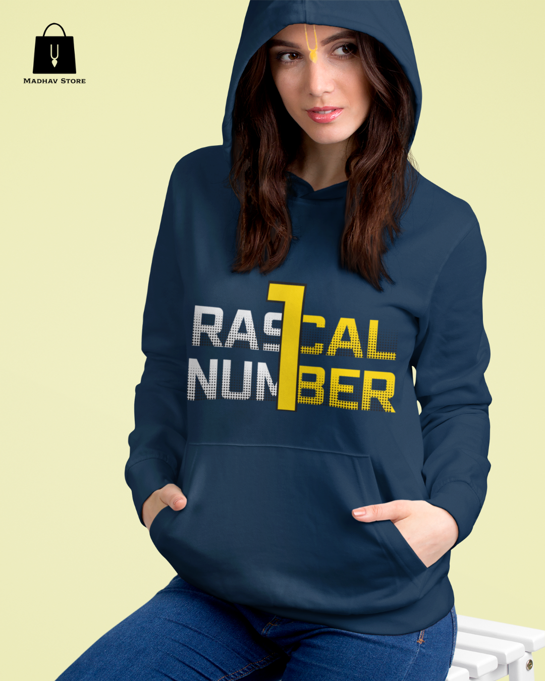 15004 Female Rascal Rascal No. 1 | Premium Cotton Hoodie for women – Madhav Store