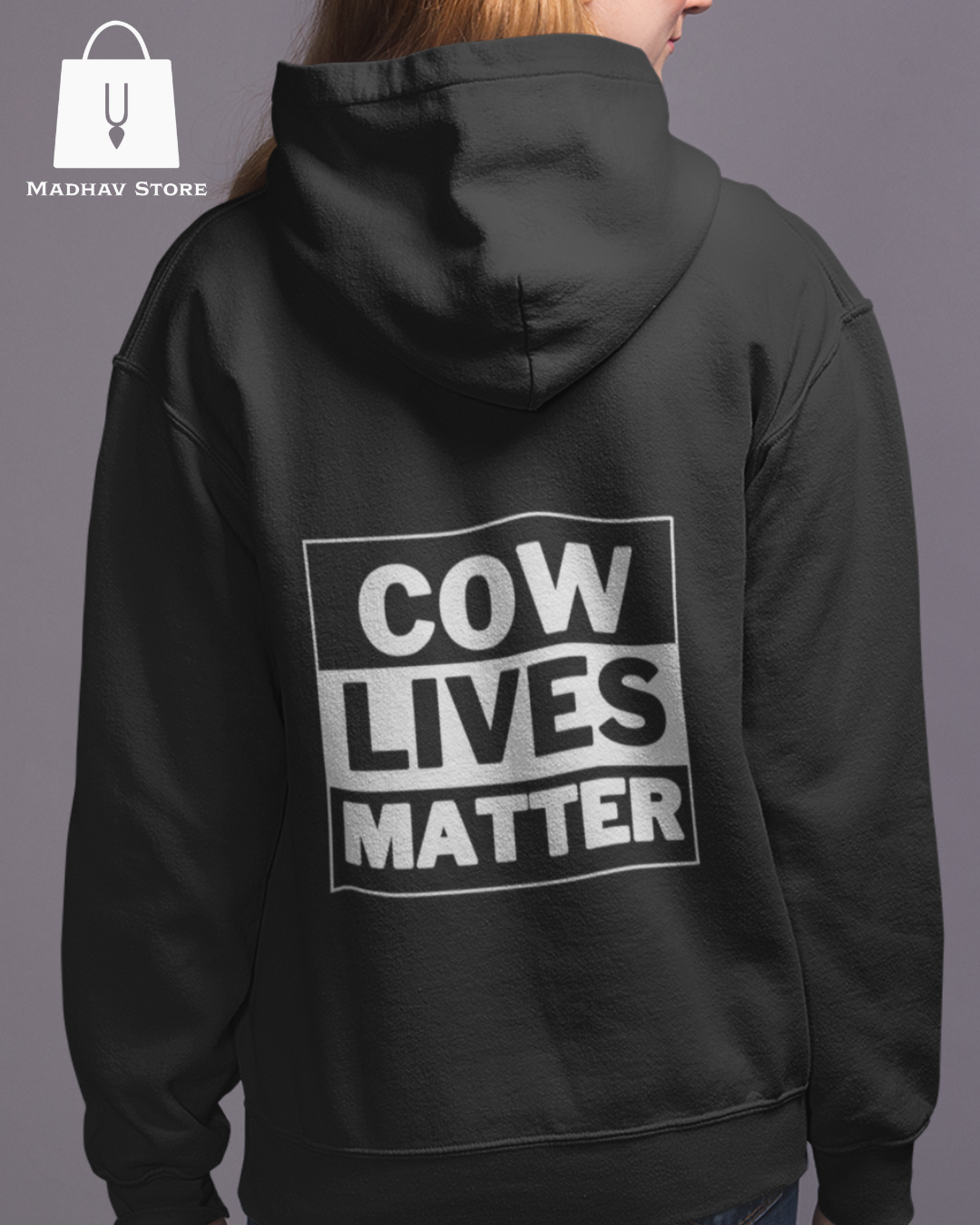 Cow Live Matter | Premium Cotton Hoodie for women