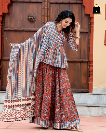 Radharaman Rust brown | Gopi dress collection