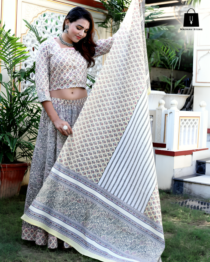 Govinda greige pastel | Gopi Dress collection