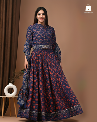 Manmohana midnight blue | Gopi dress collection