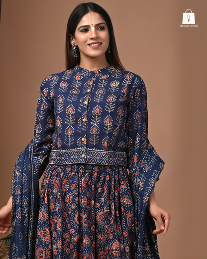 Manmohana midnight blue | Gopi dress collection