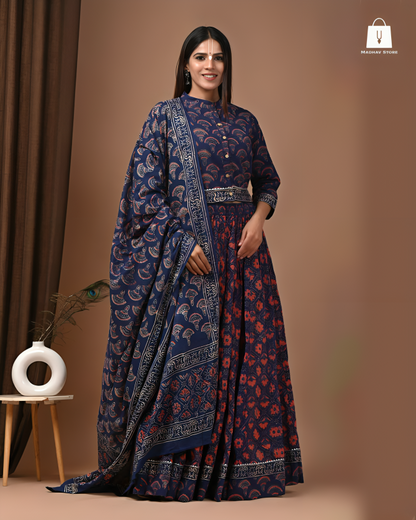 Manmohana midnight blue | Gopi dress collection