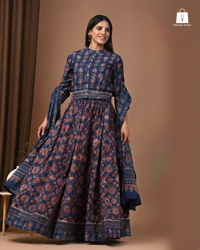 Manmohana midnight blue | Gopi dress collection