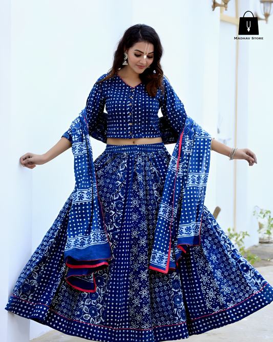 Nand-priya Navy blue | Gopi Dress collection