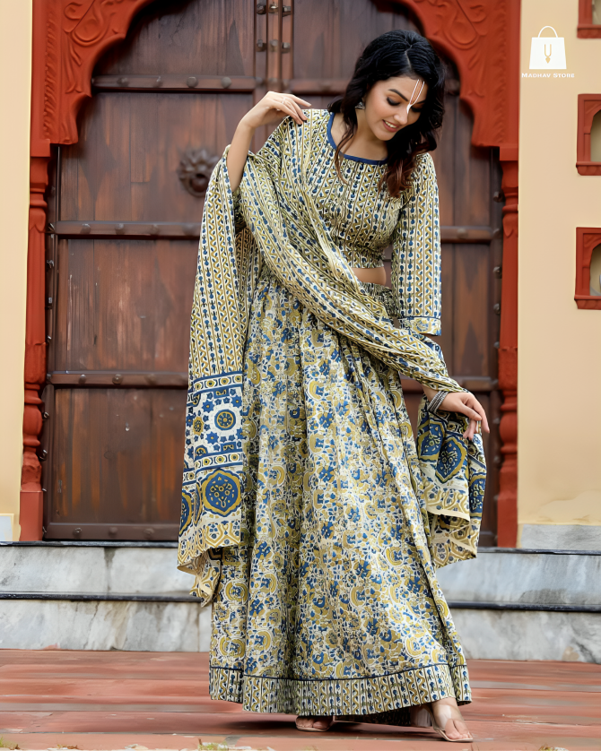 Shyama sage green | Gopi dress collection