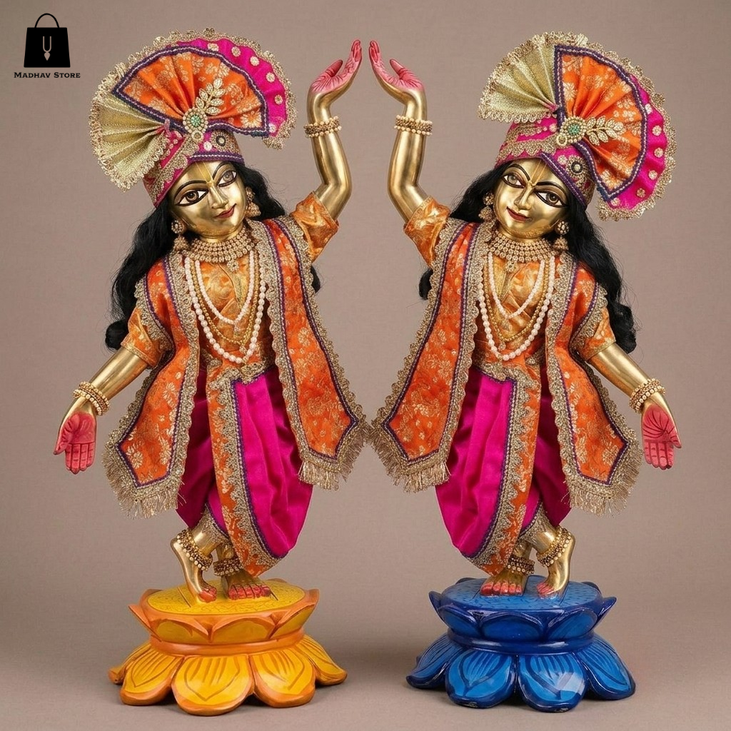 Yamuna Neel Shringar | Premium Hand work Janmashtami dress