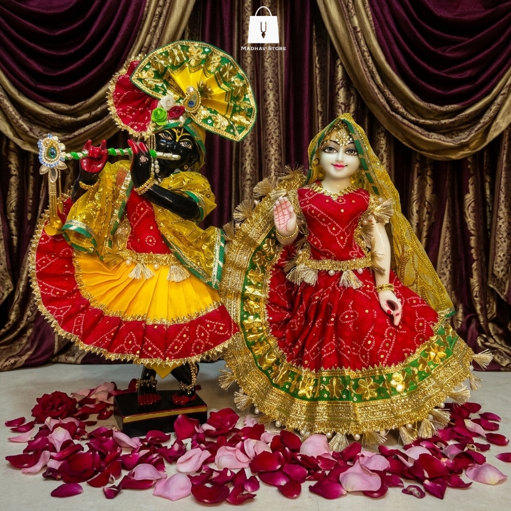 Vrindavan Utsav | Premium Janmashtami Dress for Radha Krishna