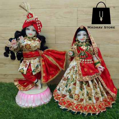 Beautiful Rajasthani Dress for Radha Krishna