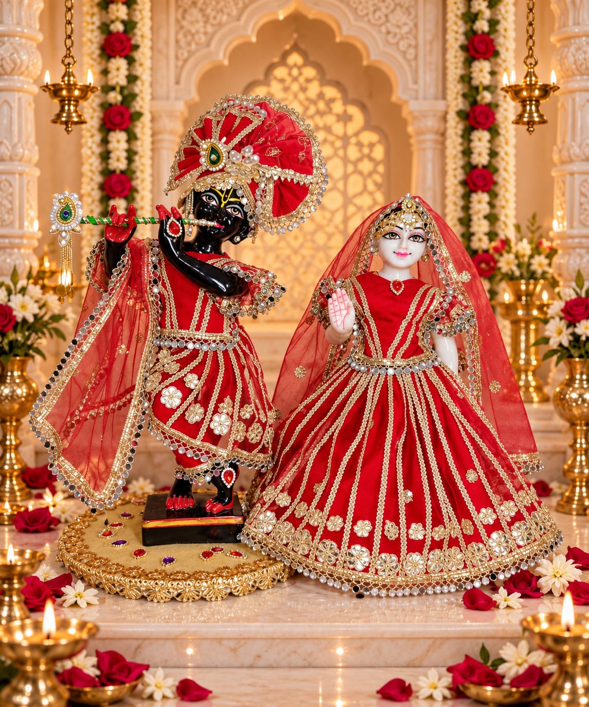 Radhika Prema Ranga | Premium dress for Radha Krishna