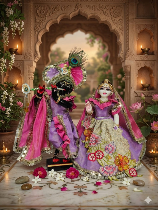 Kusum Sarovar Kamala | Premium dress for Radha Krishna